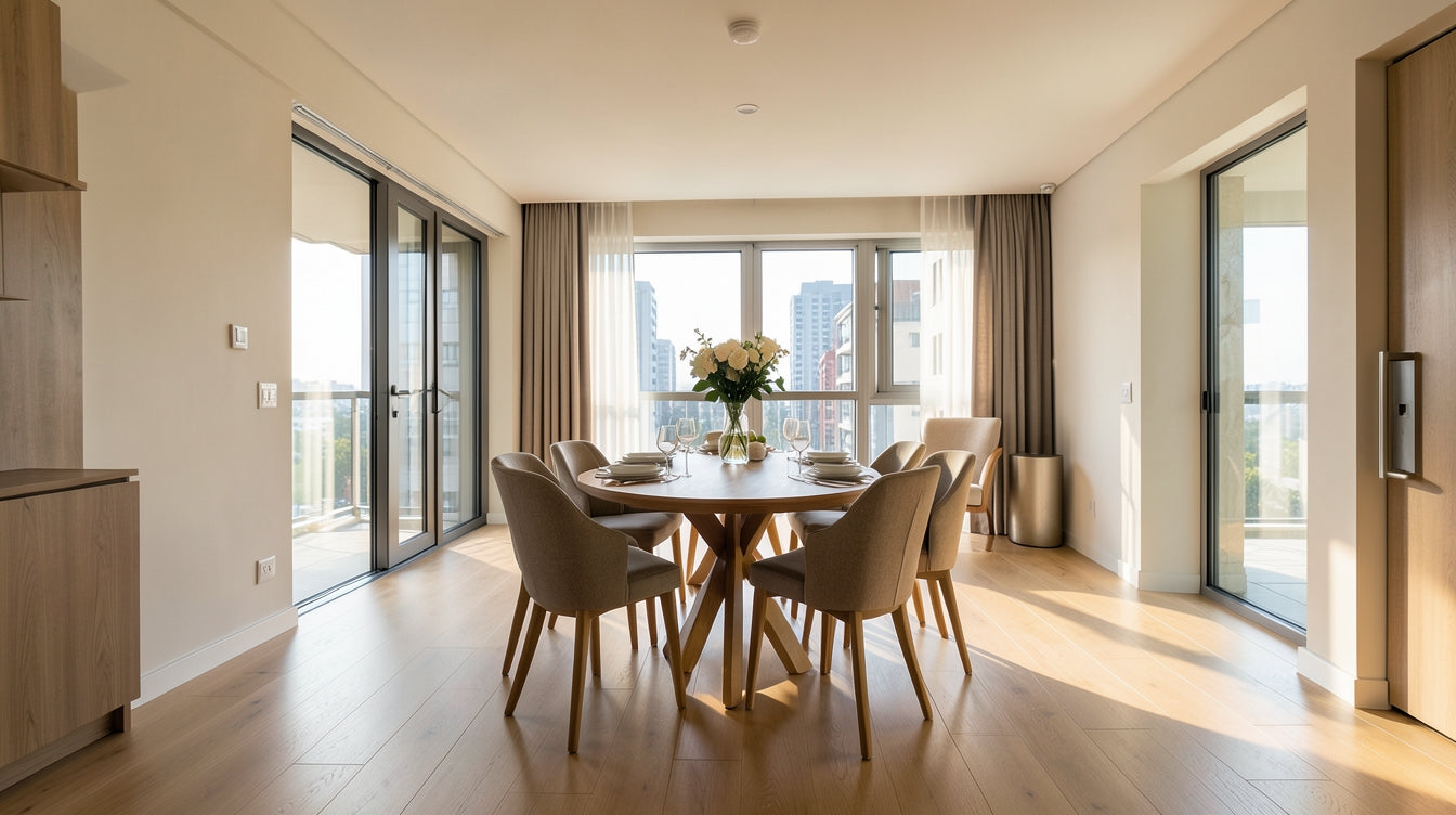 The Complete Guide to Dining Table Shapes for Small Singapore Homes - Singapore Home Interior