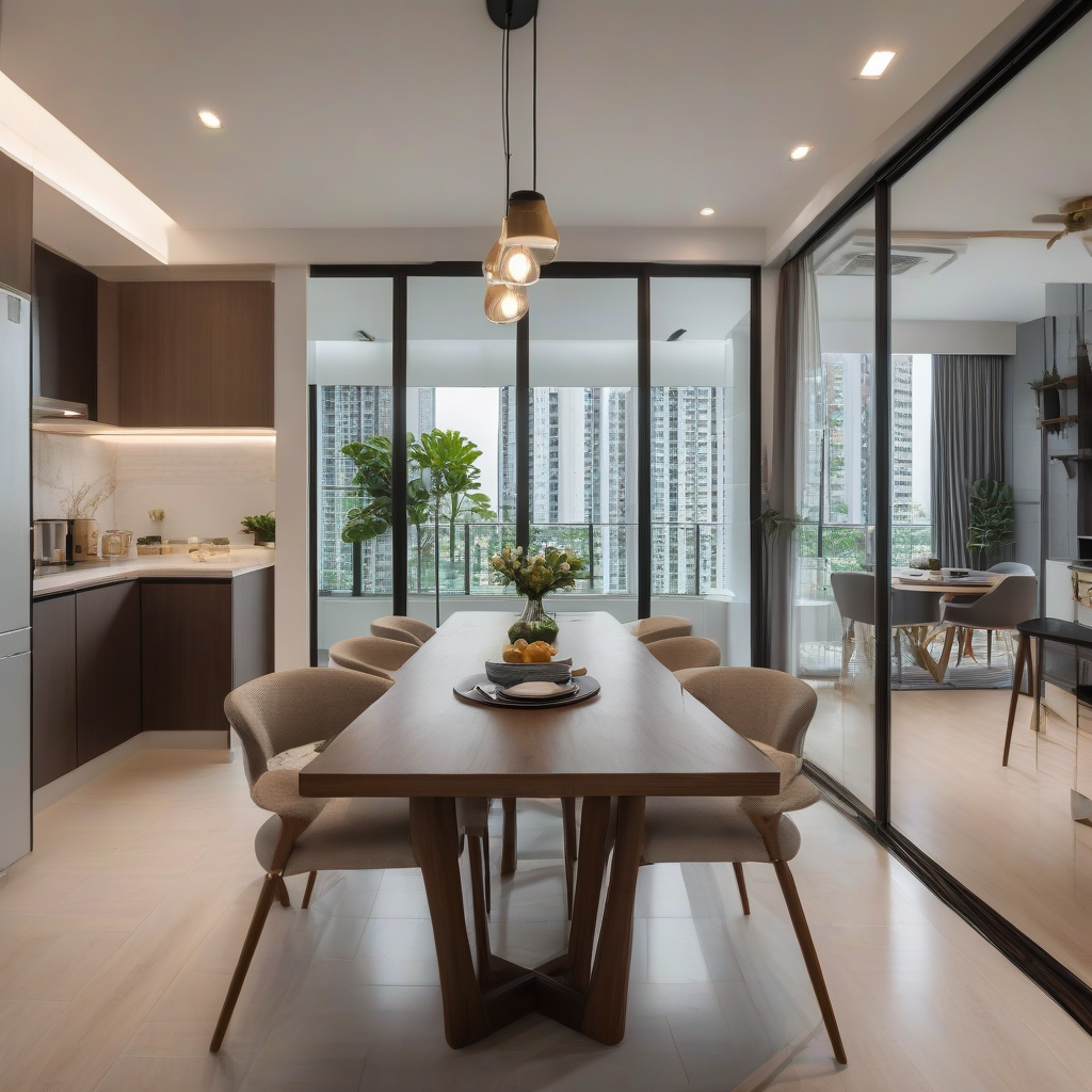 How to Plan a Dining Area Without a Separate Dining Room - Singapore Home Interior