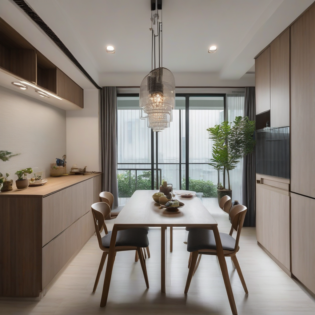 Creating a Dining Space in an Open-Concept BTO - Singapore Home Interior
