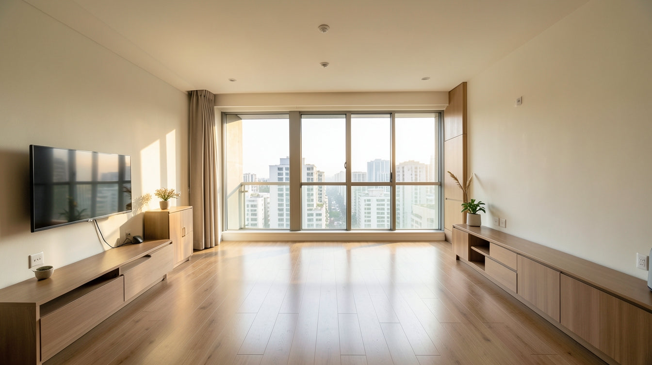 Zoning a Studio or 2-Room HDB With Furniture - Singapore Home Interior