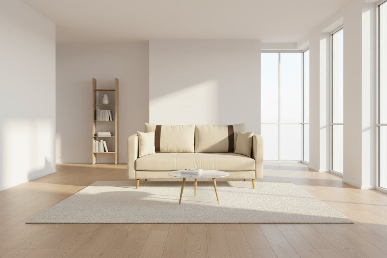 Zeno 3-Seater Fabric Sofa